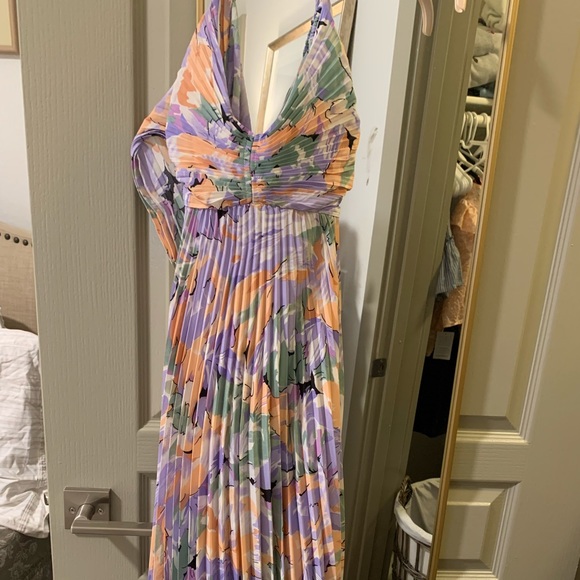 Blythe Floral Plisse Midi Dress | Poshmark